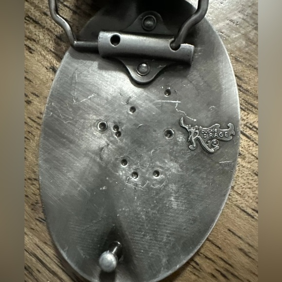 Buckle Rage black leather belt. Women’s size S/M ** please note photo of scuff** - Picture 10 of 10